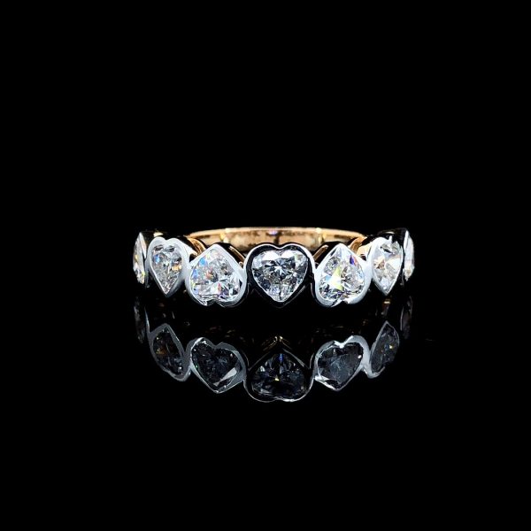 3 carat Heart Wedding Band