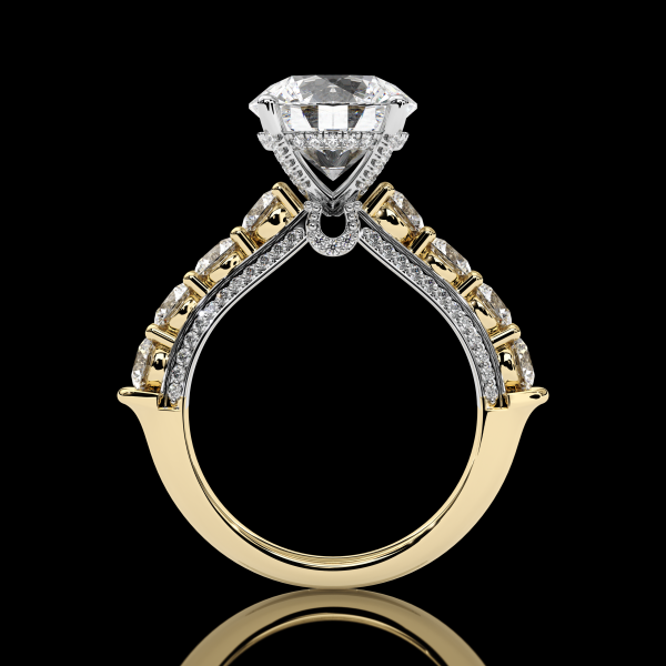 7 carat Round Brilliant Diamond Ring - Image 4