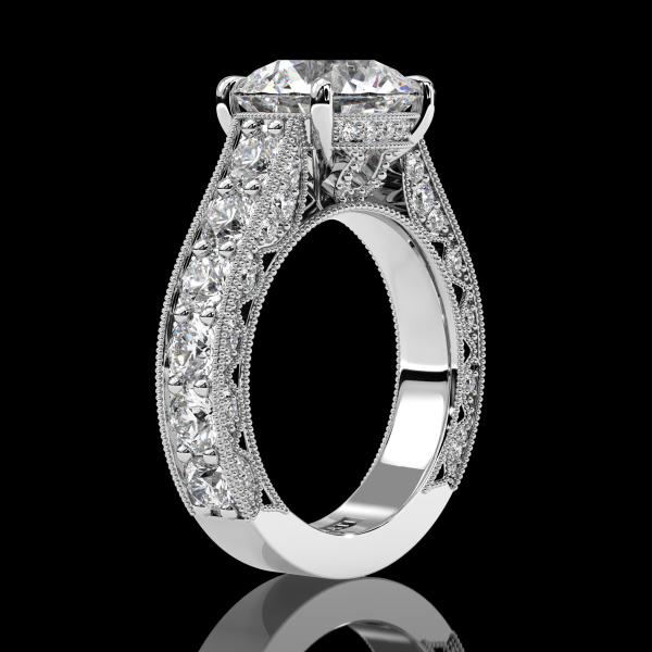7+ ct Round Brilliant Diamond Ring - Image 4