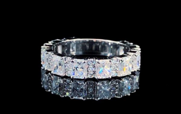 3 carat Radiant cut Diamond Band