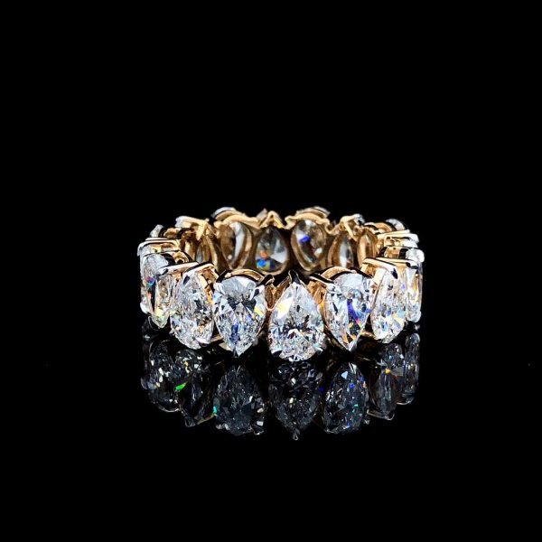 7 carat Pear Eternity Band
