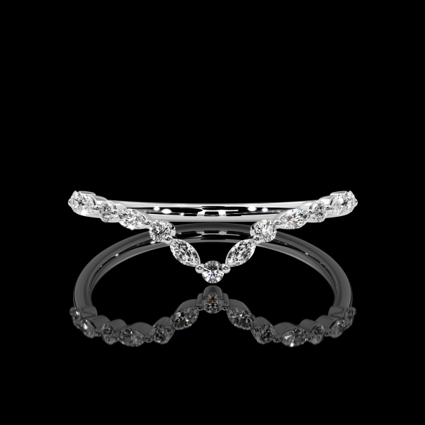 5.5 carat Marquis Three Stone Diamond Ring with Wedding Band - Image 6