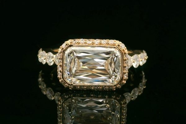 4.5 carat Criss cut Diamond Ring