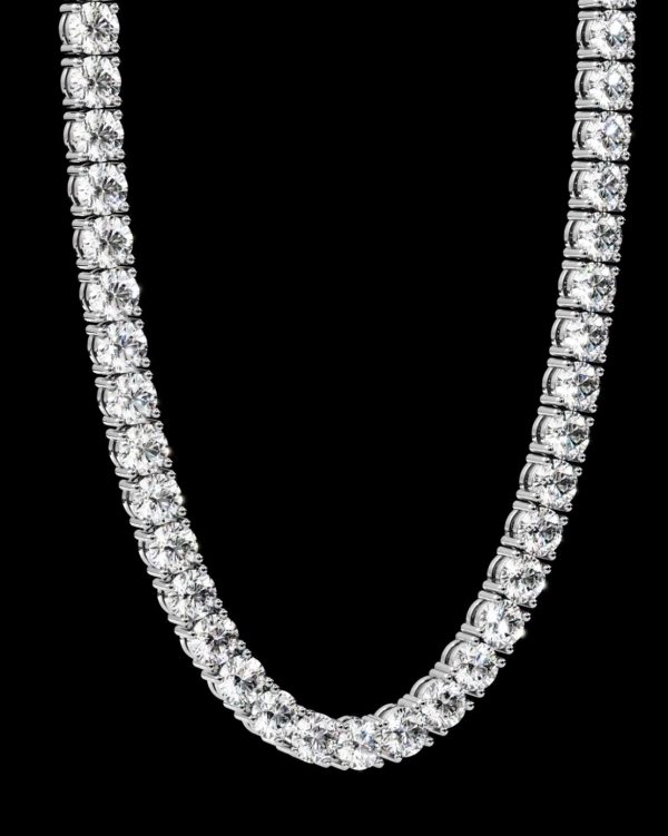 10 CARAT 4 PRONG DIAMOND TENNIS NECKLACE