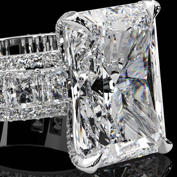 9 carat Radiant Cut Diamond Ring - Image 5