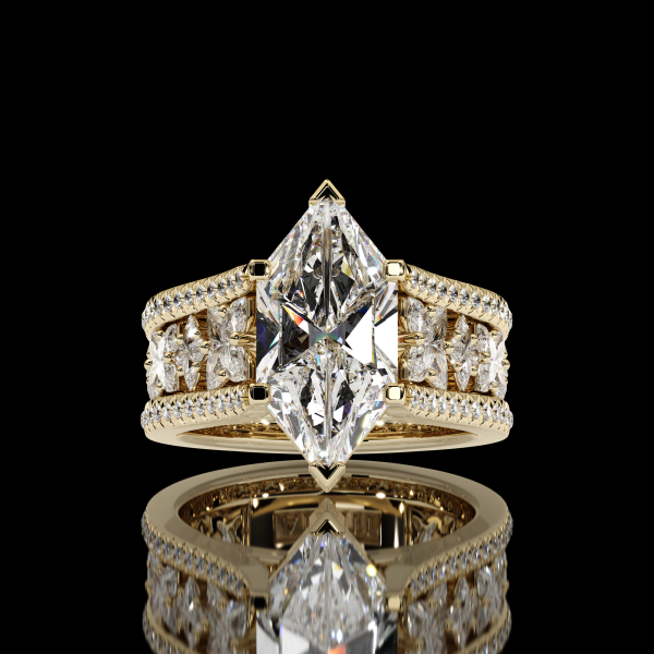 8 ct Dutch Marquis Diamond Ring