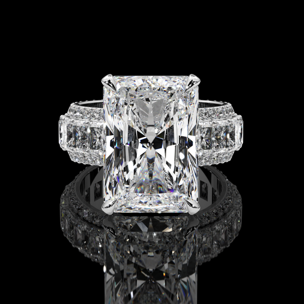 9 carat Radiant Cut Diamond Ring