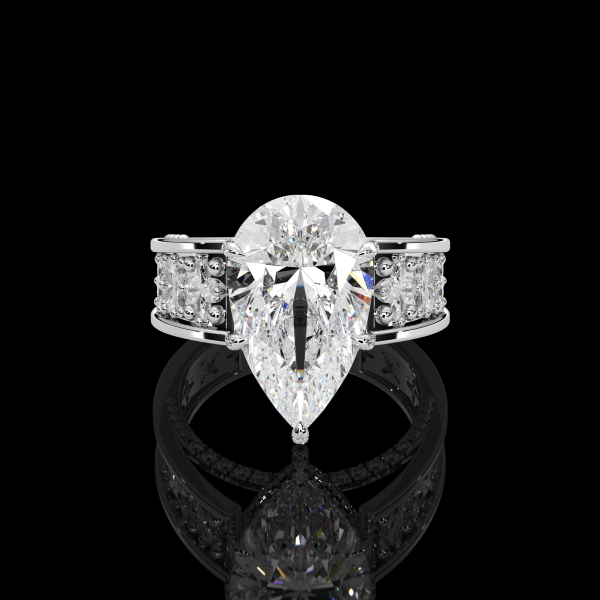 7.5 carat Pear Diamond Ring - Image 2