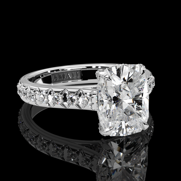 5+ Carat Elongated Cushion cut Diamond Ring