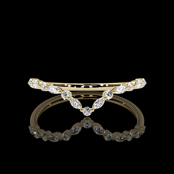 5.5 carat Marquis Three Stone Diamond Ring with Wedding Band - Image 3