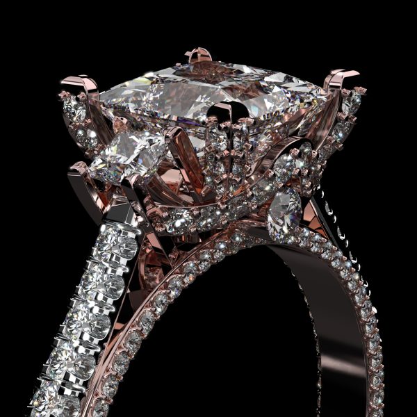 5 carat Three Stone Princess cut Diamond Ring - Image 6